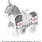 Medieval Mounted Holy Sepulchre Knight Minifigure Building Blocks Toy