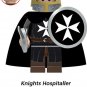 Medieval Castle Mounted Hospitaller Knights Army 21 Minifigure Toys