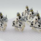 Medieval Mounted Teutonic Knights Army - 10 Minifigure Toys Gift