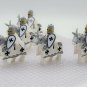Medieval Mounted Teutonic Knights Army - 10 Minifigure Toys Gift