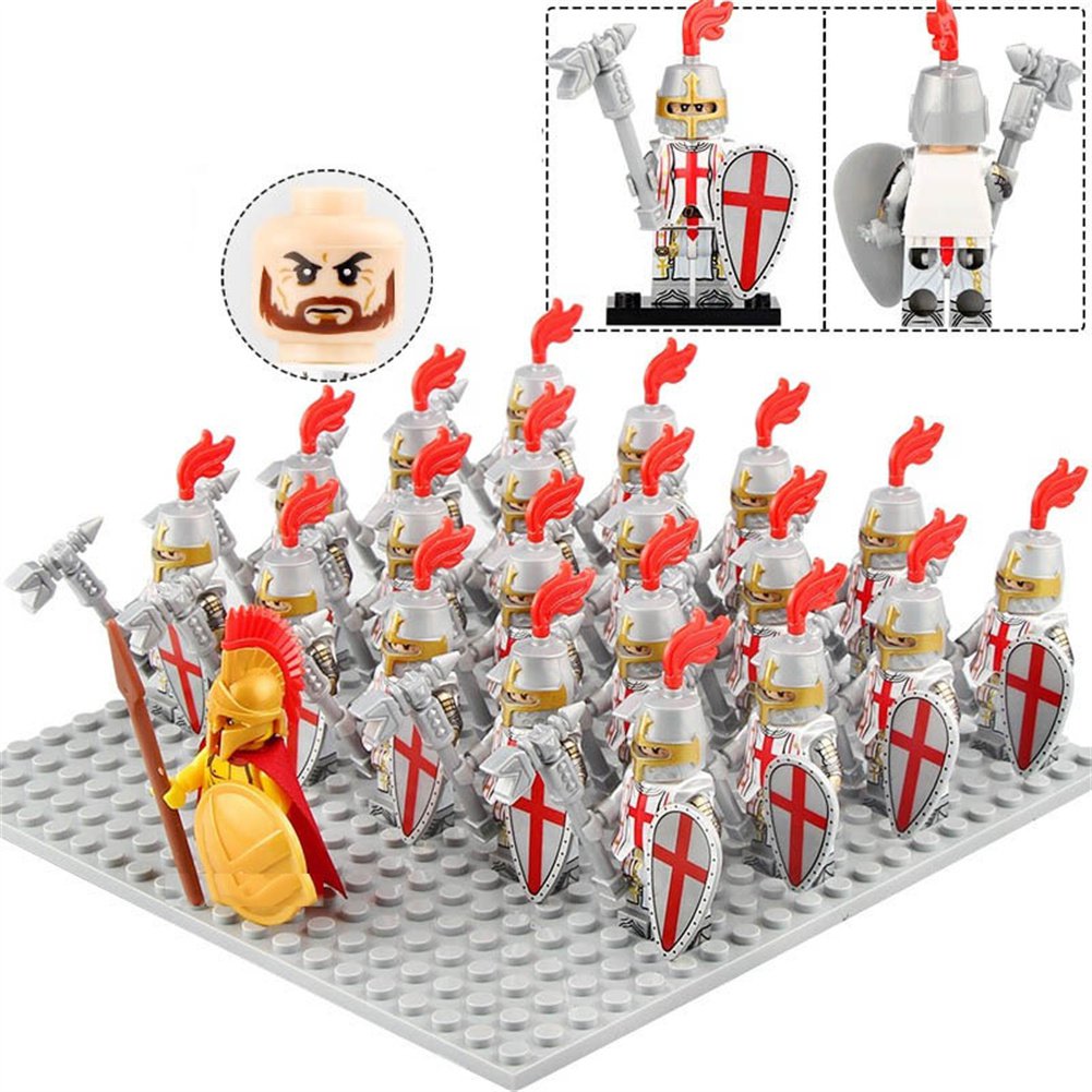 Medieval Kingdom Castle Templar Knights Custom 21 minifigure Lot
