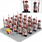 Ancient China Qing Dynasty Army Green Camp 21 Minifigure Lot