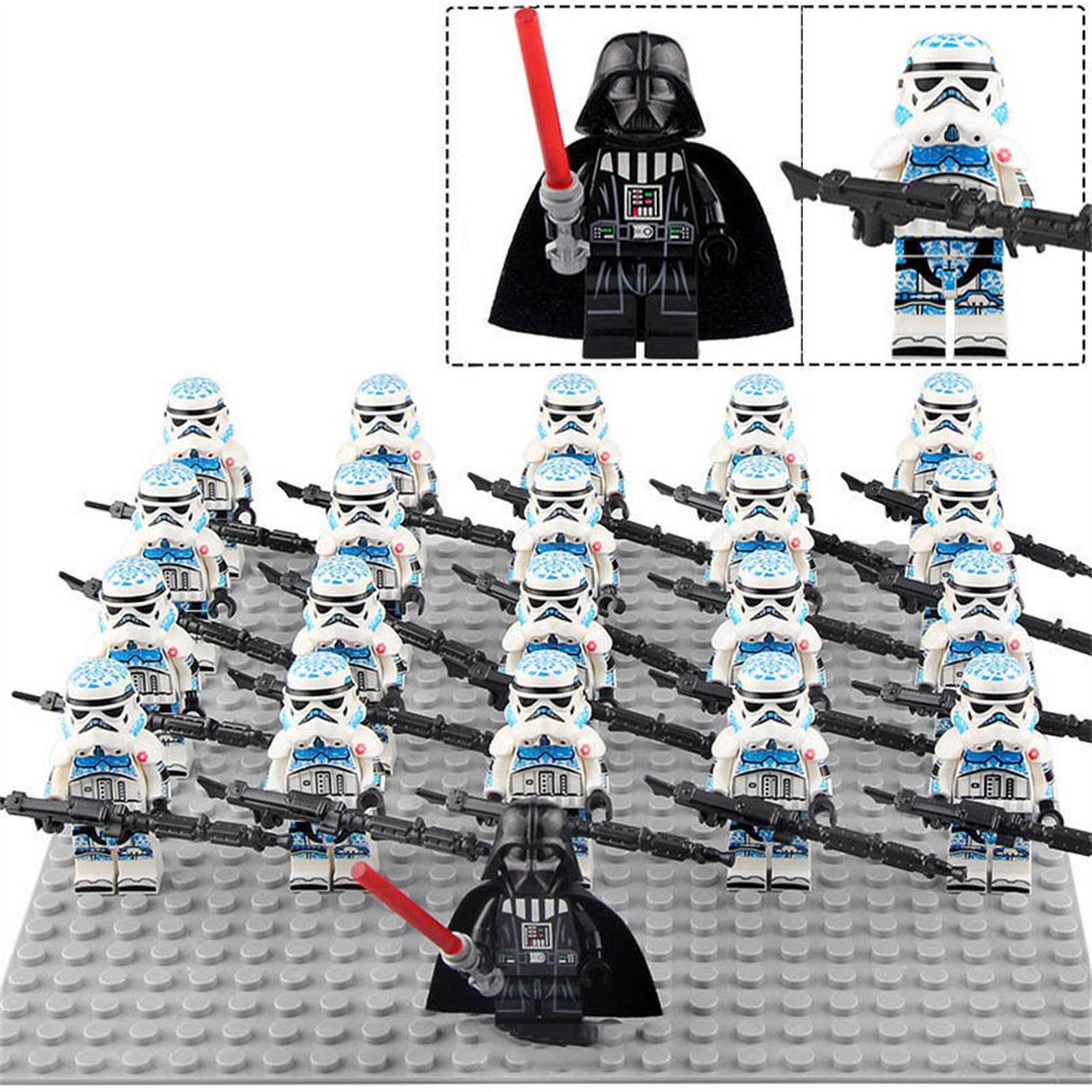 21pcs Star Wars Stormtrooper (Porcelain Pattern) Army Set Minifigure Toys