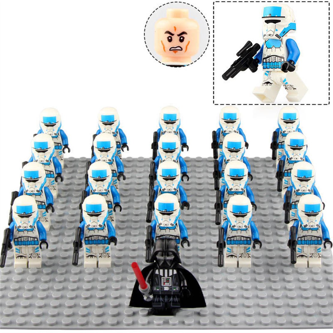 21pcs Star Wars Imperial Transport Pilot Army Custom Minifigures Toys Gift