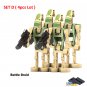 Star Wars Color Droid Squad 4pcs Custom Minifigure with Weapons