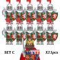 Medieval Knights Infantry Army 96 Minifigures Set