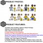 8pcs Football Stars Minifigure Set with Trophies and Balls