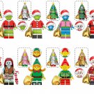 8pcs Christmas Theme Minifigures Set with Gift Bags