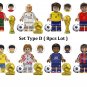 68pcs Football Star Minifigures Set with Trophies & Balls