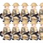 WW1 British 7th Armoured 10 Minifigures Set