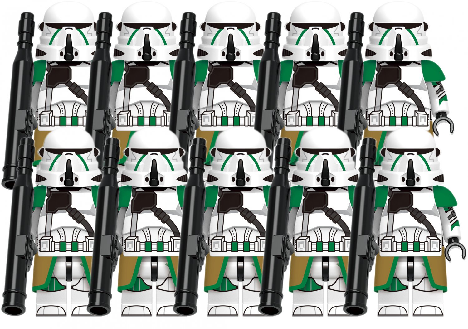 Clone Wars 41st Airborne 10 Minifigures Set