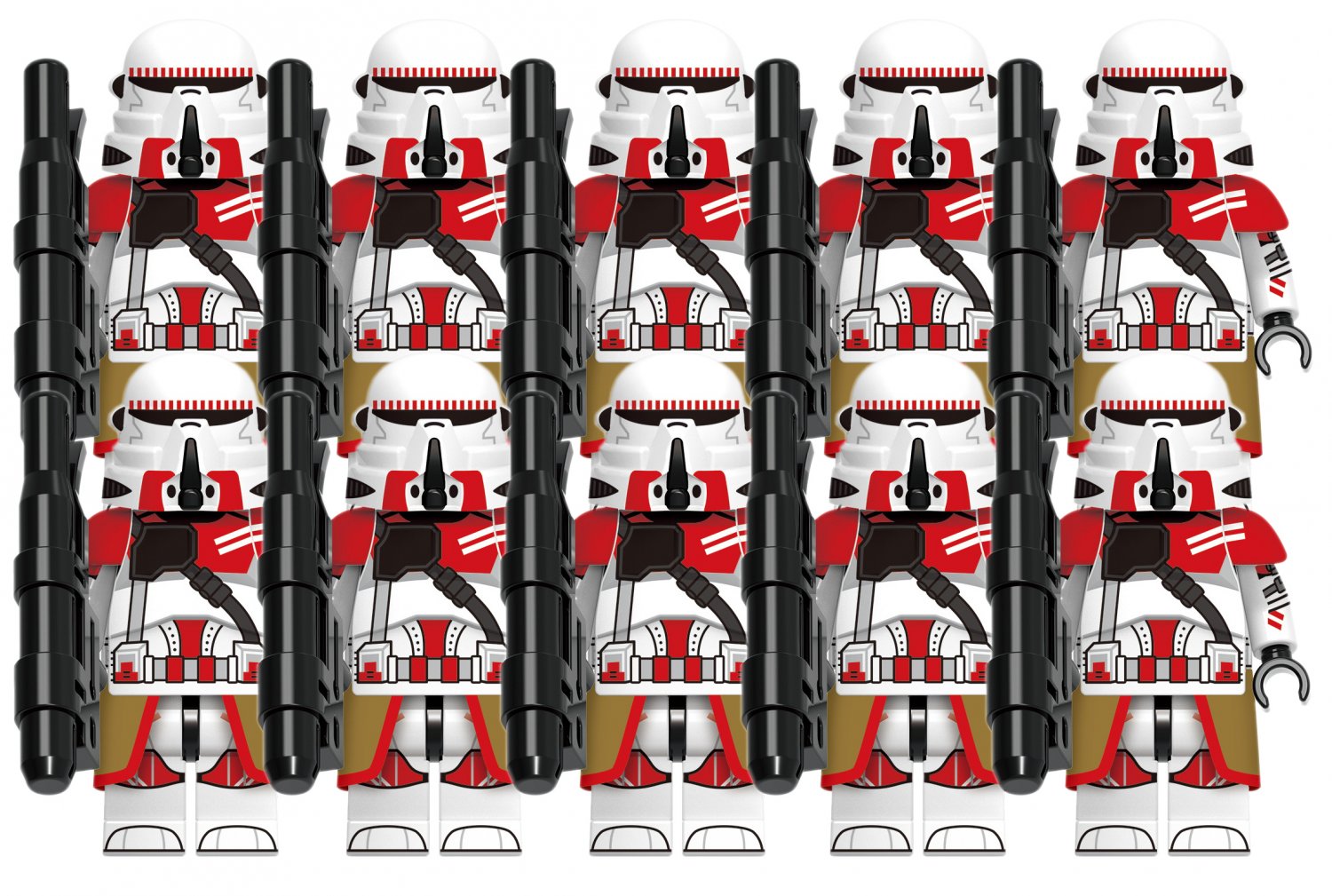 Clone Wars Shock Airborne 10 Minifigures Set