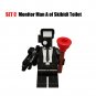 Monitor Man D Skibidi Toilet Custom Minifigure Building Blocks Toy