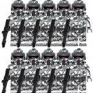 10pcs Clone Wars Jungle Camo ARF Troopers Custom Minifigures Toys