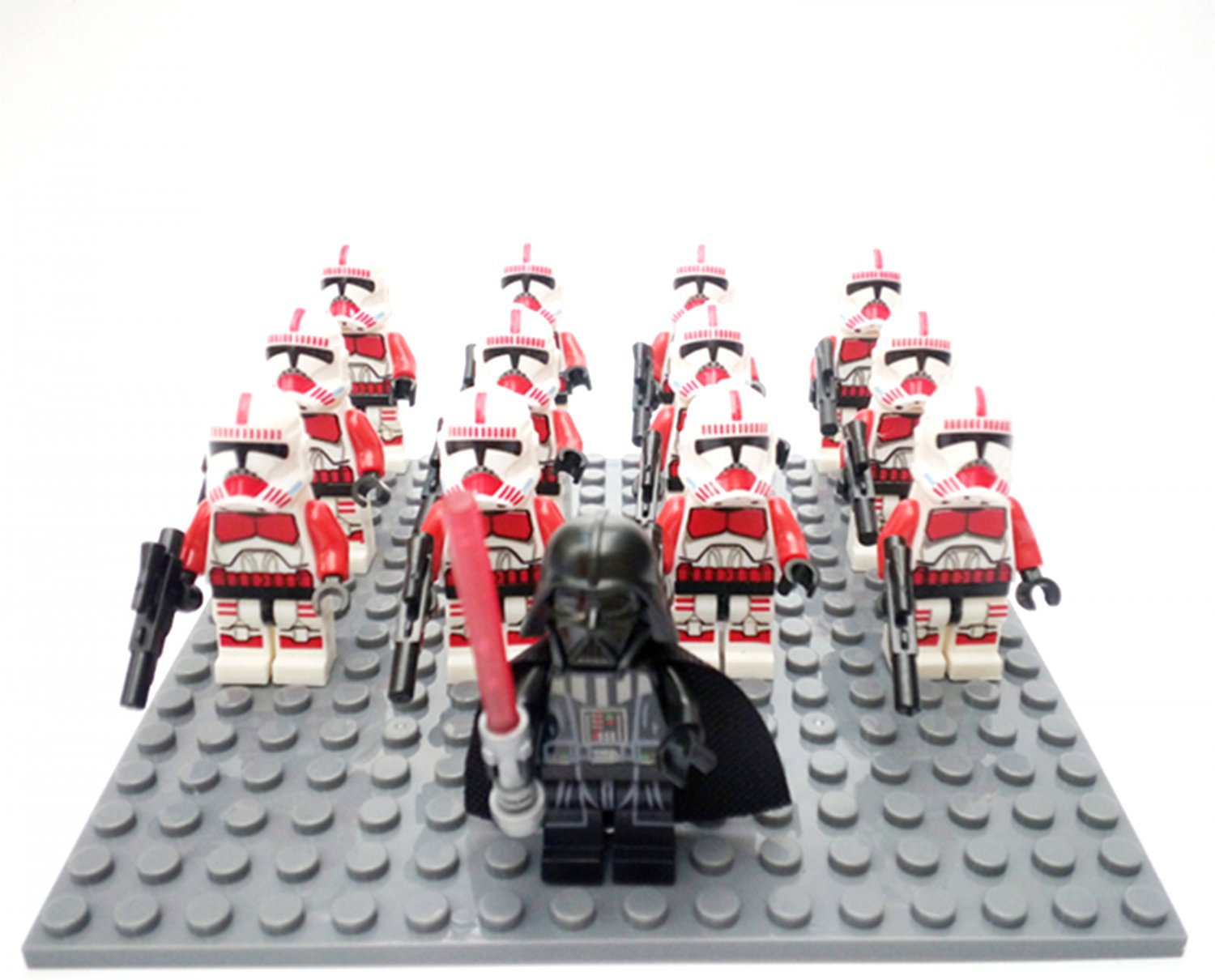 13pcs Coruscant Shock Troopers Army Set Custom Star Wars Minifigures