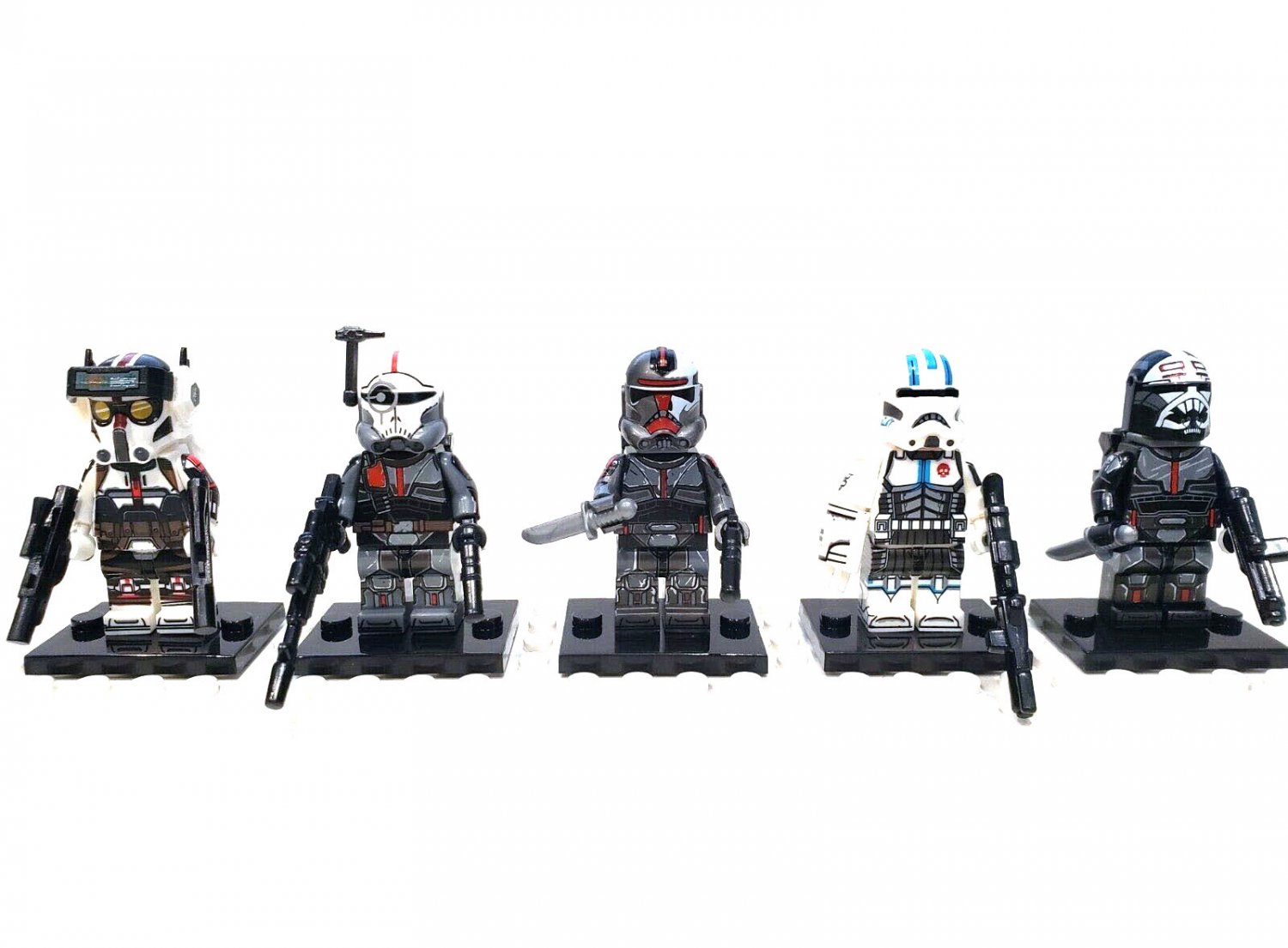 5pcs Clone Wars Bad Batch Commando Special Clone Forces 99  Minifigures Toys