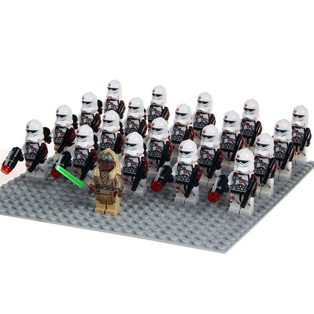 Star Wars Jedi General Stass Allie & Clone Troopers Army Set 21 Minifigures Lot
