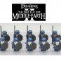 LOTR Armed Heavy Cobalt Mountain Dwarves Army Set 10 Minifigures Lot