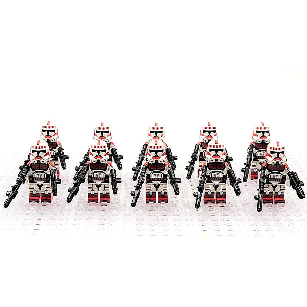 Star Wars Elite Clone Shock Troopers Coruscant Guards Army Set 10 Minifigures Lot