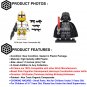 21pcs Star Wars 327th Star Corps Army Set Darth Vader Minifigures Building Blocks
