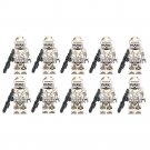 Star Wars Desert Clone Trooper Army Set 10 Minifigures Lot