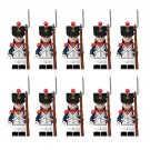 Napoleonic Wars Line Infantry French Fusilier Soldiers 10 Minifigures Lot