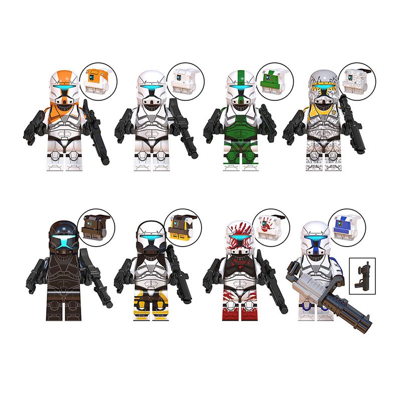 Star Wars Clone Commandos Custom 8 Minifigures Lot