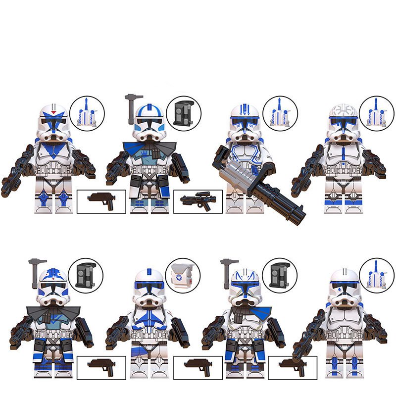 Star Wars 501st Legion ARC Troopers 8 Minifigures Lot