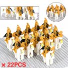 22pcs LOTR Mounted Gondor Light Archers Infantry Army Soliders Minifigures Toys