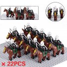 22pcs LOTR Mounted High Elves Short Sword Infantry Army Soliders Minifigures Toys