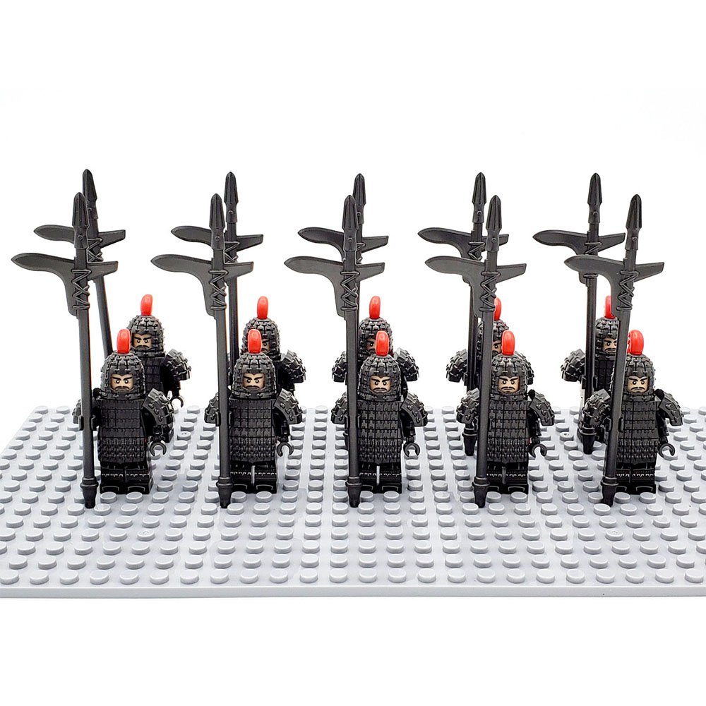 Ancient China Qin Empire Unique Weapon JI Soliders Army 10 Minifigures Lot