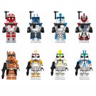 Star Wars Clone Troopers 8PCS Assorted Minifigures Set