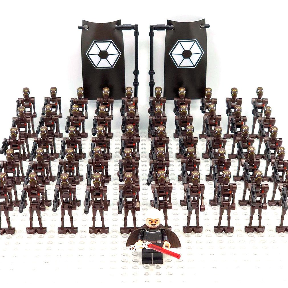 53PCS Star Wars Dooku and BX-Series Commando Droids Minifigure Set