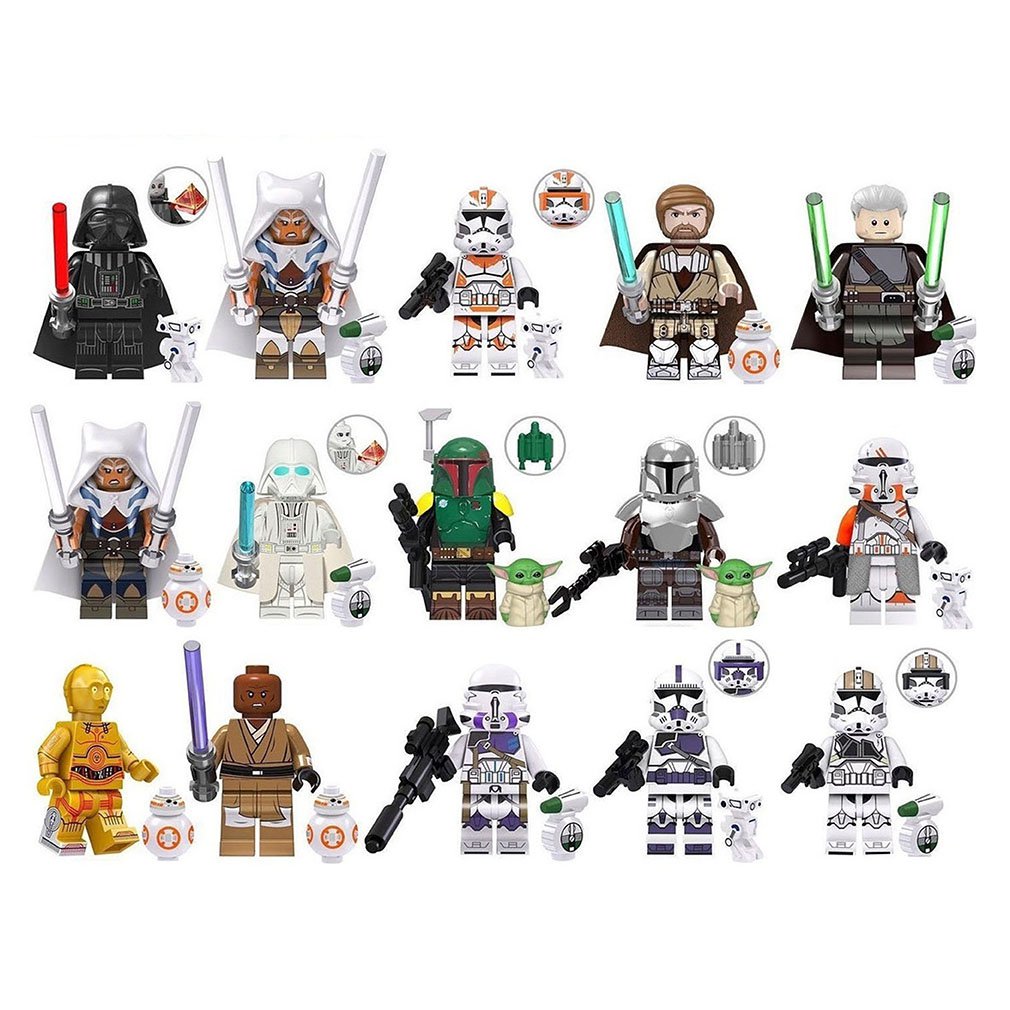 15PCS Star Wars Assorted Minifigure Set