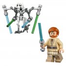 2PCS Star Wars Obi-Wan and General Grievous Minifigure Set