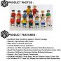 16PCS Football World Cup Stars Minifigure Set