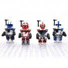 4PCS Star Wars ARC Troopers Dredd Alpha Seven and Ganch Minifigure Set