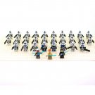 31PCS Star Wars 501st Legion with Obi-Wan Anakin Ahsoka and Captain Rex Minifigure Set
