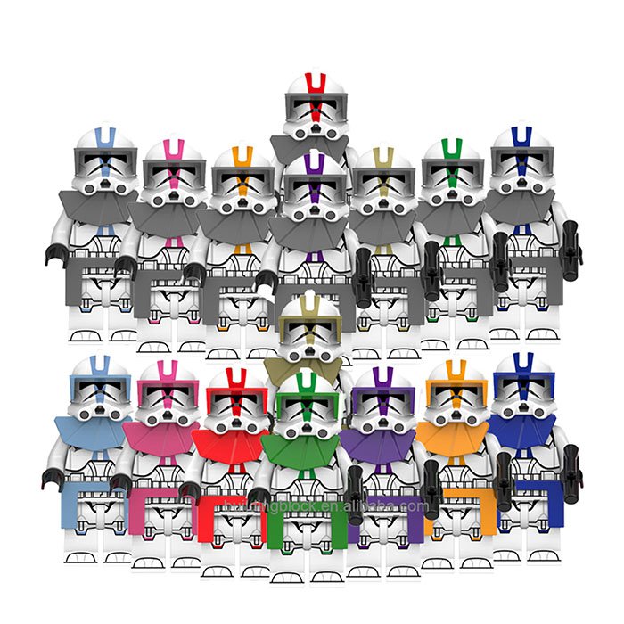 16pcs Star Wars The Clone Wars ARC Troopers Minifigure Set