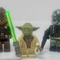 3pcs Star Wars Yoda Tarfful and Commander Gree Minifigure Set