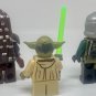 3pcs Star Wars Yoda Tarfful and Commander Gree Minifigure Set