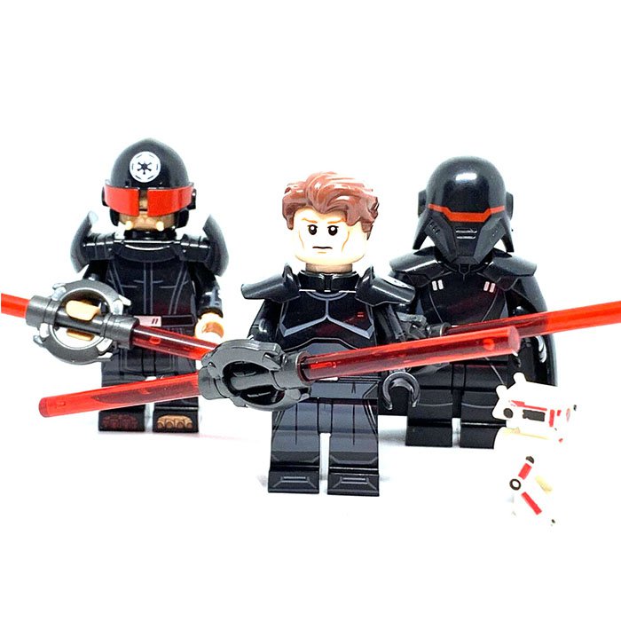 3pcs Star Wars Second Sister Ninth Sister and Cal Kestis Minifigure Set