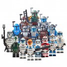 16pcs Star Wars Mandalorian Boba Fett and Coruscant Wolfpack Minifigure