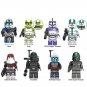 16pcs Star Wars ARC Troopers Captain Grey and Howzer The Bad Batch Minifigure