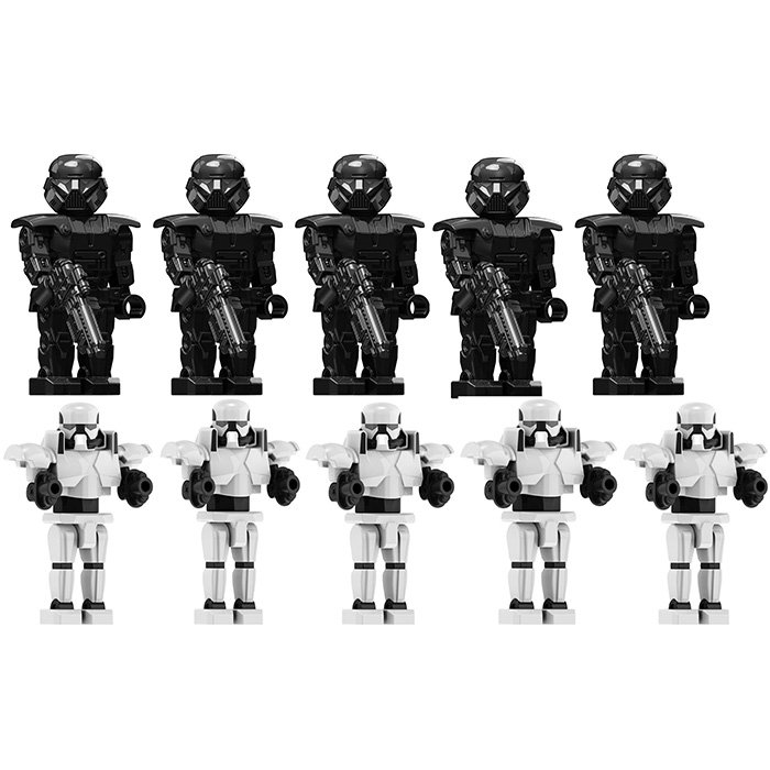 10pcs Star Wars Dark Troopers Minifigure Set