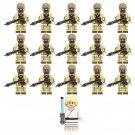 16pcs Star Wars Luke Skywalker and Tusken Raiders Minifigures