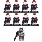9pcs Star Wars 21st Nova Corps Commander Bacara and Galactic Marines Minifigure