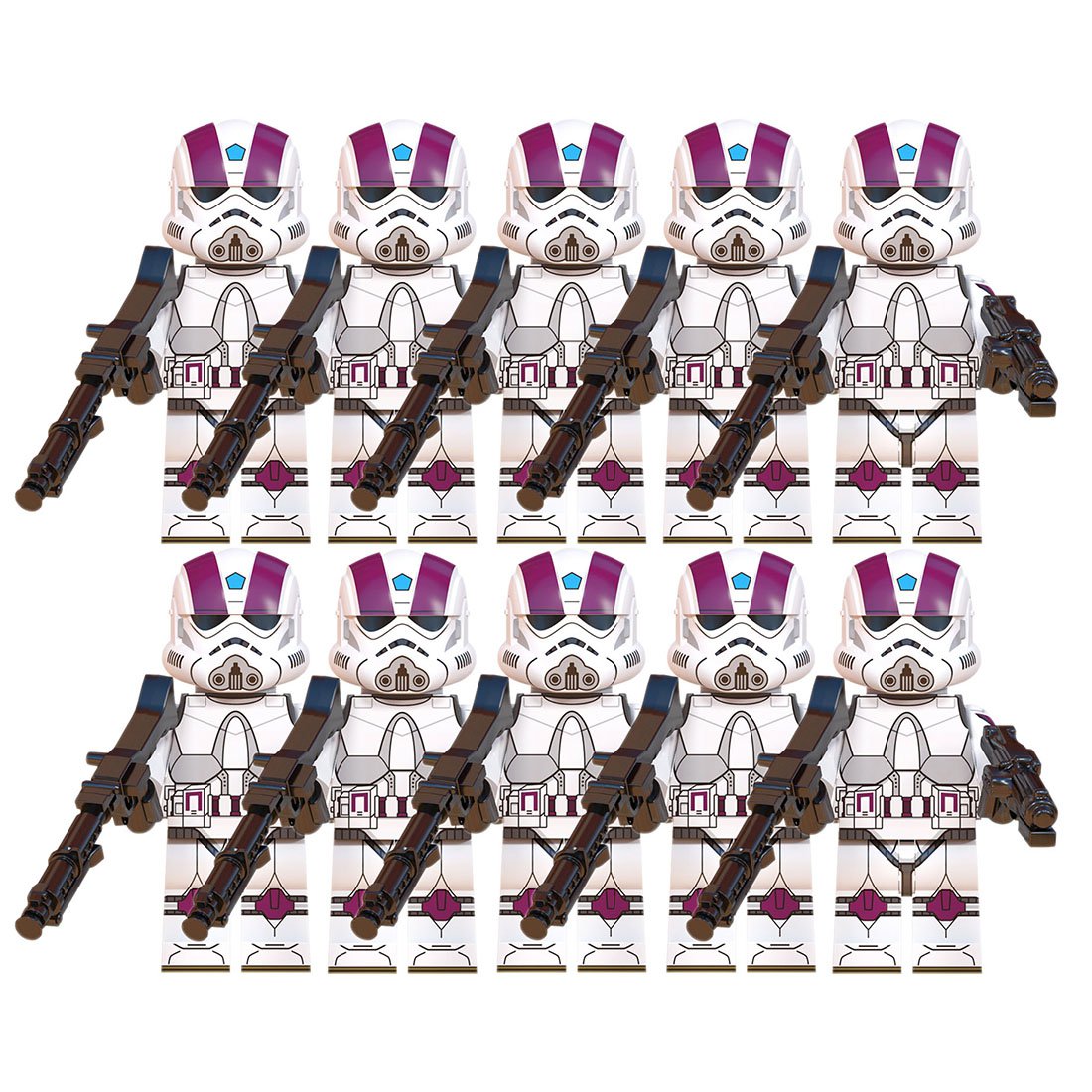 10pcs Star Wars Clone Combat Engineers Minifigure Set