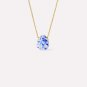 Vintage Chinese-Style Hand-Painted Blue-and-White Porcelain Bead Necklace Unique Oriental Jewelry