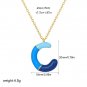 Colorful Initial Necklace&acirc;��Dopamine Jewelry Letter Pendant